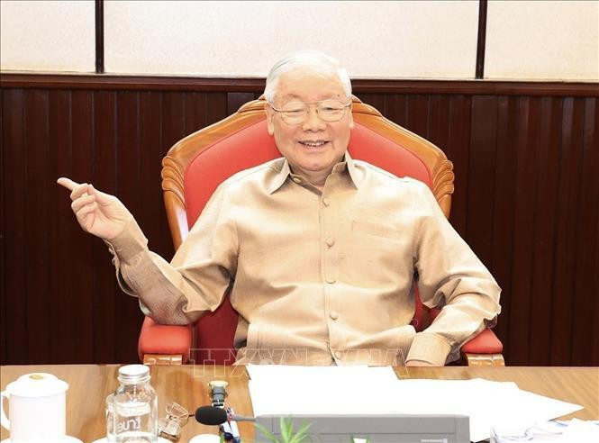 El secretario general del Partido Comunista de Vietnam, Nguyen Phu Trong (Fuente: VNA)