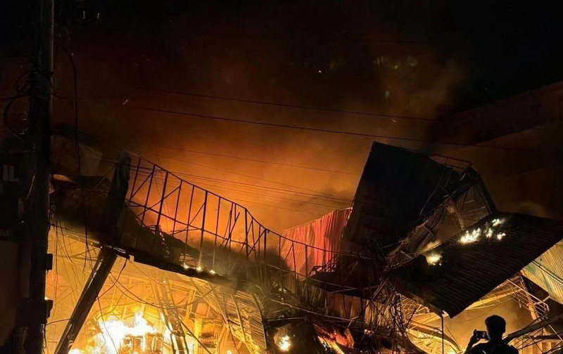 Escena de un incendio ocurrido en la provincia de Binh Phuoc a principios de este año (Foto: VNA)