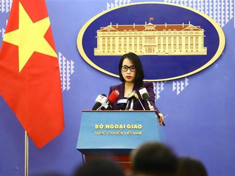 La portavoz de la Cancillería vietnamita, Pham Thu Hang (Fuente: VNA)