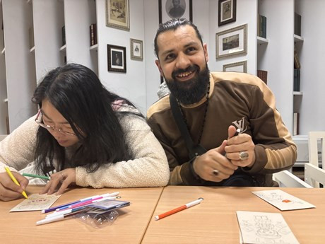 Estudiantes en la clase especial (Fuente:VNA)