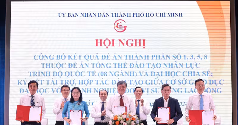 La firma para la implementación de proyectos. (Foto: VNA)