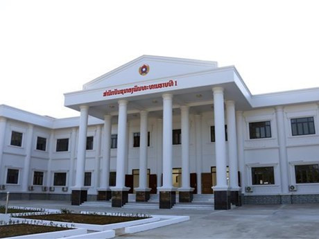 El cuartel general del Comando de la 1.ª División de Infantería del Ejército Popular de Laos (Fuente:VNA)