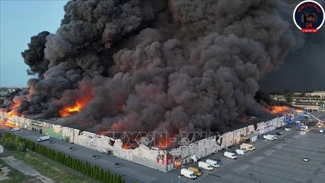 Escenario del incendio. (Fotografía: VNA)