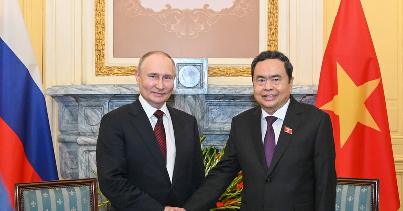 Titular de Asamblea Nacional de Vietnam recibe al presidente ruso