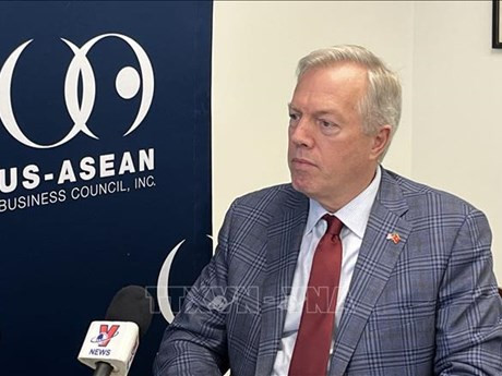 El presidente del Consejo Empresarial Estados Unidos-Asean, el embajador Ted Osious. (Fuente: VNA)