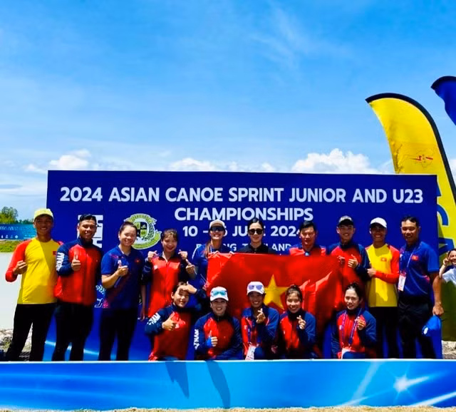 Vietnam obtiene seis medallas de oro en Campeonato Asiático Juvenil de piragüismo.