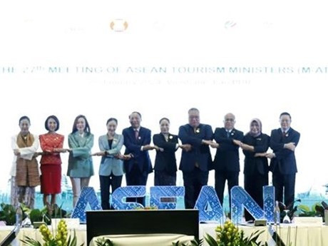 Ministros de Turismo en la reunión (Fuente: VNA)