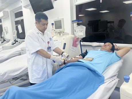 Un donante de sangre (Fuente: VNA)