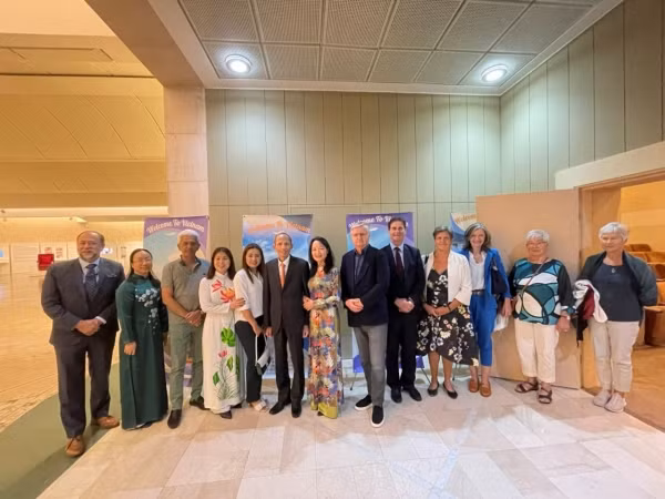 Delegados en el evento. 