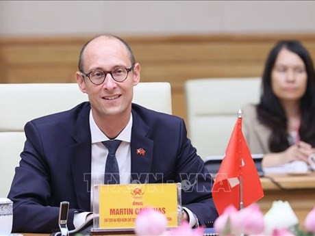 El presidente del Consejo Nacional (Cámara Baja) de Suiza, Martin Candinas (Fuente: VNA)