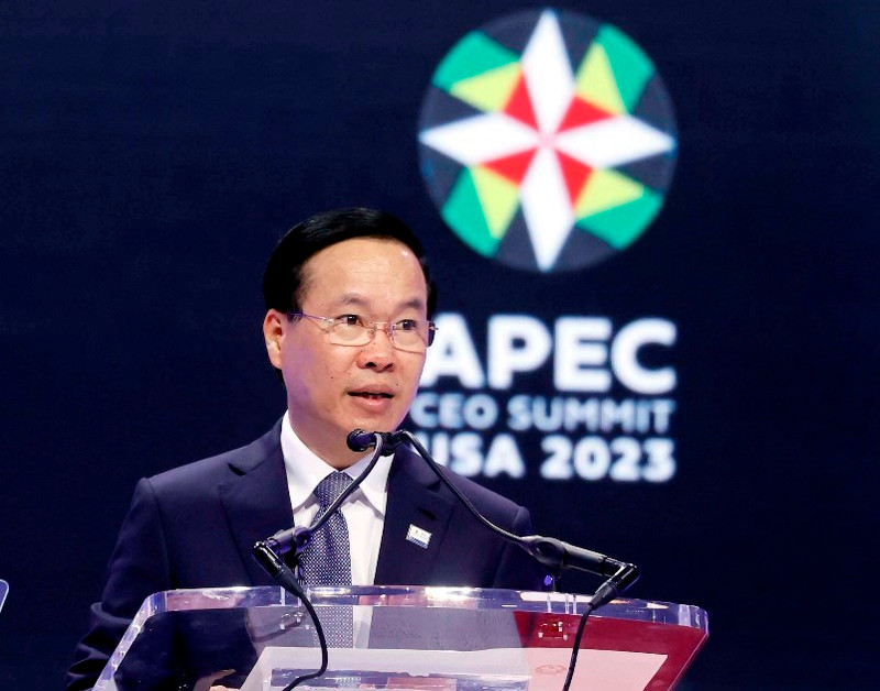 El presidente de Vietnam, Vo Van Thuong. 