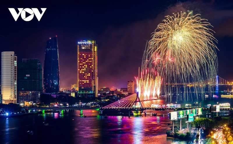 Una actuación de fuegos artificiales.