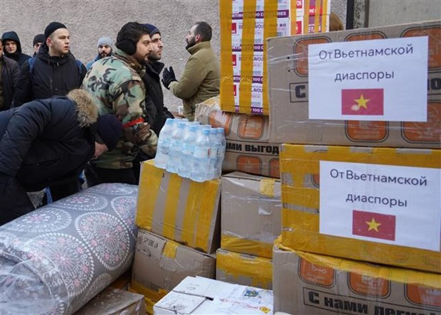 Los paquetes de ayuda de la comunidad vietnamita (Fuente: VNA)