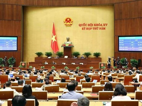 Una sesión de la Asamblea Nacional de Vietnam (Foto: VNA)