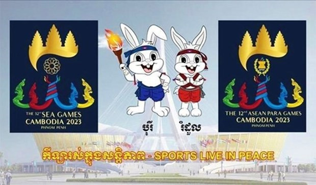 Logotipo y mascota de los SEA Games 32 y Asean Para Games 12 (Foto: VNA)