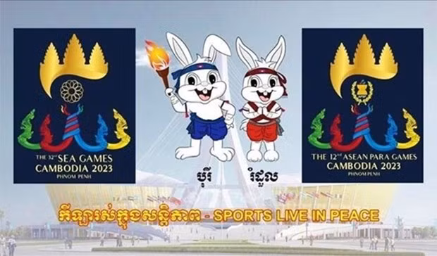 Logotipo y mascota de los SEA Games 32 y Asean Para Games 12 (Foto: VNA)