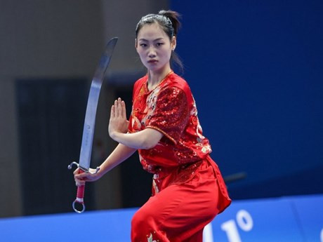 La wushuista vietnamita Dang Tran Phuong Nhi (Fuente: thanhnien.vn)