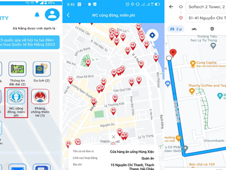 La aplicación Danang Smart City (Fuente: VNA) 