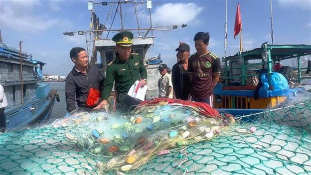 Trabajos de inspección en Quang Ngai (Foto: VNA)