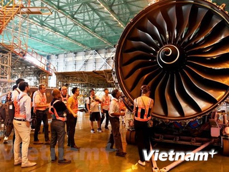 Expertos del mundo visitan instalación de mantenimiento de aeronaves de Vietnam (Fuente: Vietnam+)