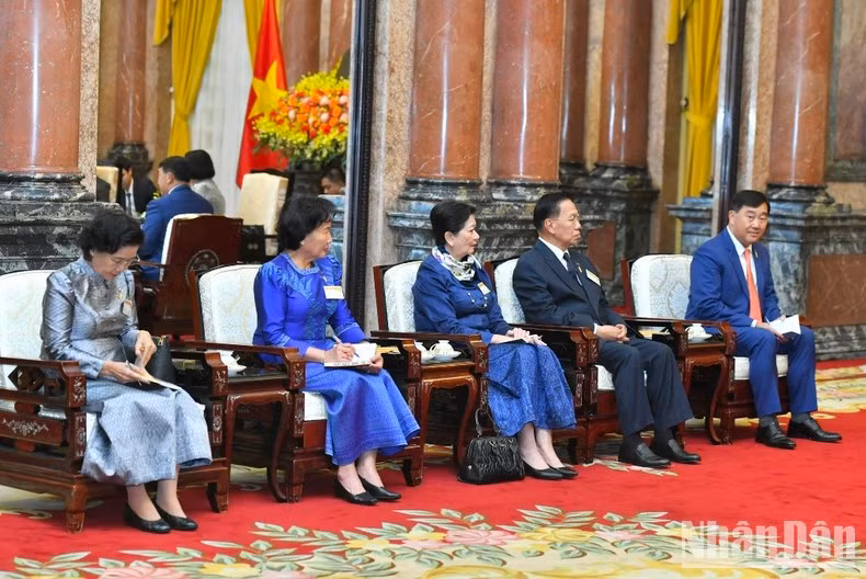 La delegación camboyana.