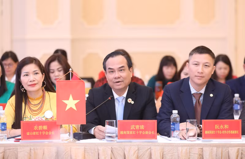 Vu Thanh Luu, vicepresidente de la Cruz Roja de Vietnam.