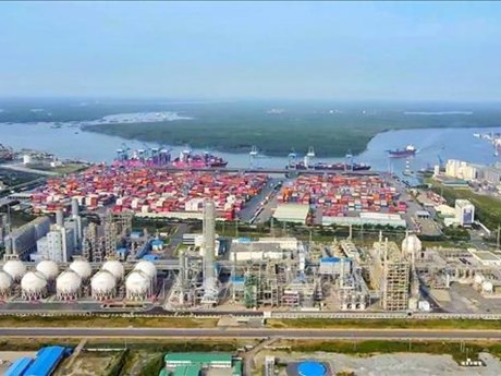La planta de producción de polipropileno (PP) y el almacenamiento subterráneo de gas licuadoLPG Hyosung en la zona Cai Mep-Thi Vai en Ba Ria-Vung Tau (Foto: VNA)
