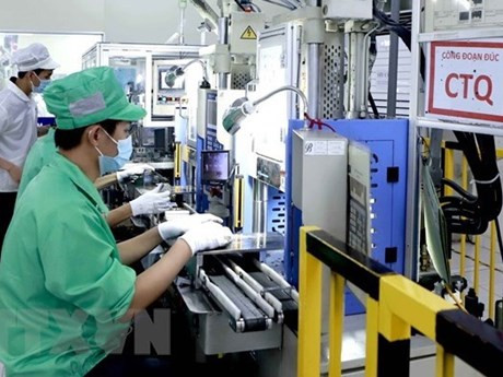 La compañía Youngbag Vietnam en el Parque Industrial de Binh Xuyen, en la provincia norvietnamita de Vinh Phuc es una empresa con el cien por ciento de propiedad surcoreana. (Foto: VNA)