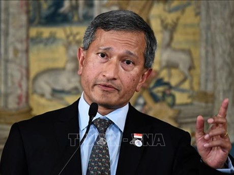 El canciller de Singapur, Vivian Balakrishnan. (Foto: VNA)