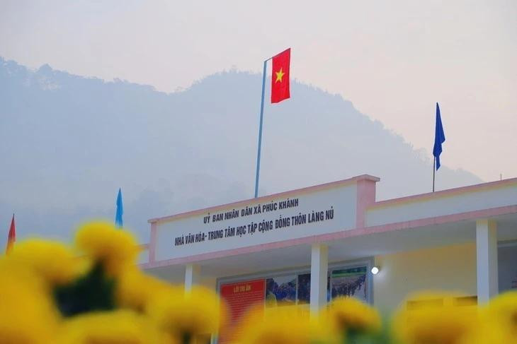 La nueva casa cultural y el centro de aprendizaje comunitario de la aldea Lang Nu. (Foto: VGP)