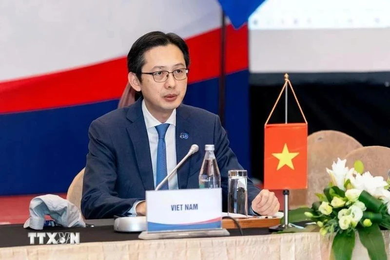 El viceministro vietnamita de Asuntos Exteriores y jefe de la delegación de Altos Funcionarios (SOM) de la ASEAN, Do Hung Viet (Fuente: VNA)