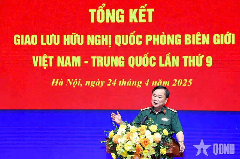 El viceministro de Defensa de Vietnam, coronel general Hoang Xuan Chien, interviene en la cita (Foto: qdnd.vn)