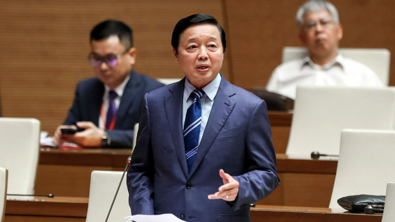 El viceprimer ministro de Vietnam Tran Hong Ha interviene en la cita. (Fotografía: VOV)