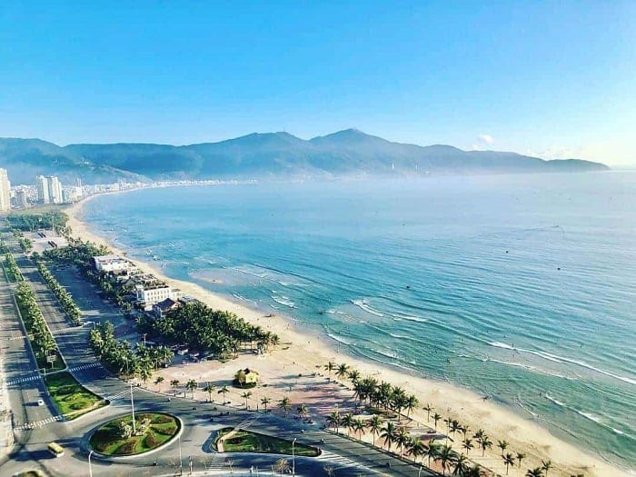 La playa de My Khe en Da Nang.