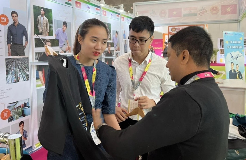 Un stand de Vietnam en Intex South Asia. (Fotografía: VNA)
