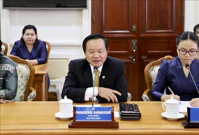 El vicepresidente del Comité Popular de Ciudad Ho Chi Minh, Ngo Minh Chau, en el evento. (Fotografía: VNA)