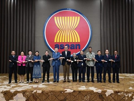La cuarta Reunión del Comité de Asociación para el Desarrollo Asean-Chile tiene lugar en la sede de la Secretaría de Asean. (Fotografía: asean.org)