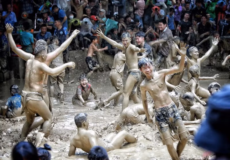 Celebración tras anotar un gol.