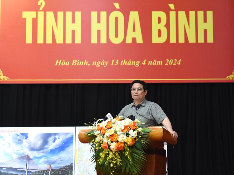 El primer ministro de Vietnam, Pham Minh Chinh, en el evento. (Fotografía: VNA)