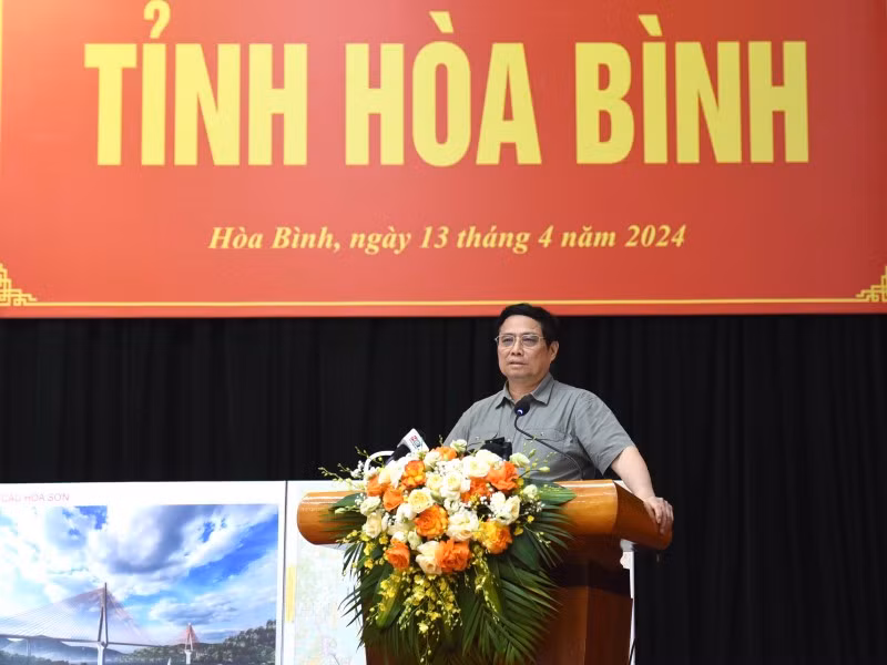 El primer ministro de Vietnam, Pham Minh Chinh, en el evento. (Fotografía: VNA)