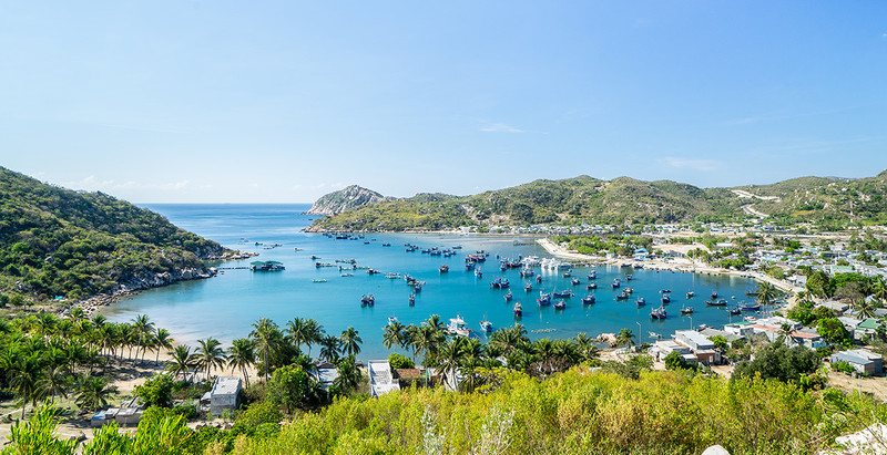 La bahía de Vinh Hy, provincia de Ninh Thuan.