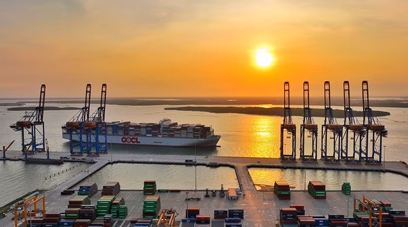 El puerto internacional de Gemalink. (Fotografía: VNA)