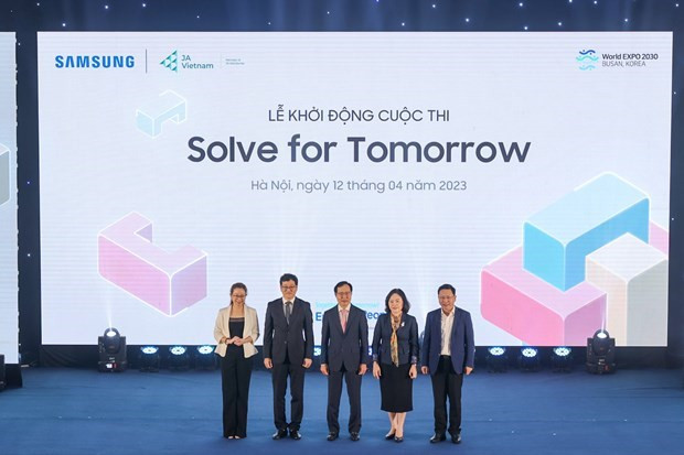 El concurso "Solución para mañana 2023". (Fotografía: VNA)