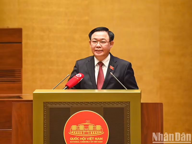 El presidente de la Asamblea Nacional de Vietnam, Vuong Dinh Hue. (Fotografía: Nhan Dan)