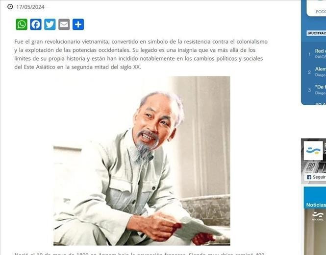 Artículo publicano por Resumen Latinoamericano de Argentina (Fotografía: VNA)