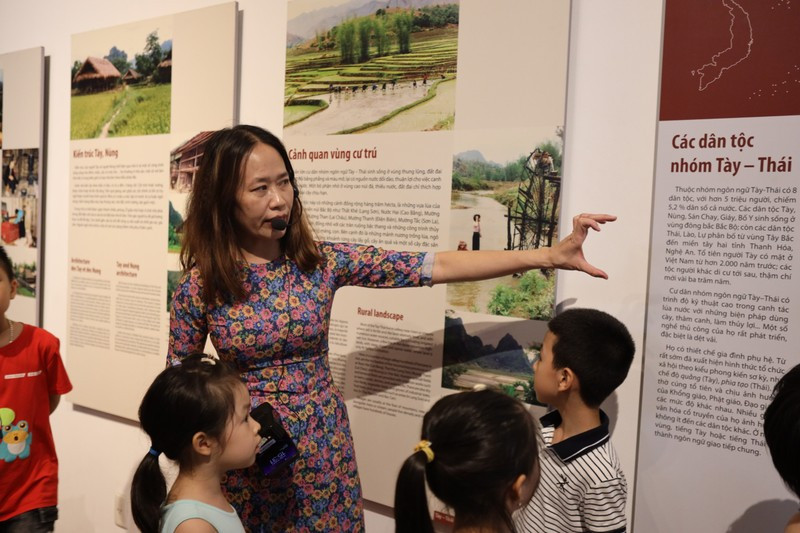Numerosas actividades culturales en Museo de Etnología de Vietnam. (Fotografía: Nhan Dan)