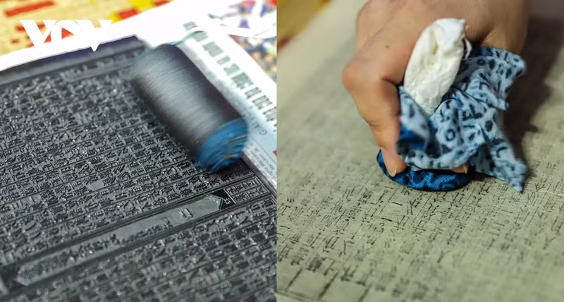 Los visitantes pueden apreciar el arte xilográfico de la pagoda Vinh Nghiem, inscrita en 2012 por la Unesco como Patrimonio Documental del Programa Memoria del Mundo de Asia y el Pacífico.