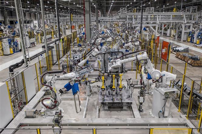 El fabricante de automóviles vietnamita VinFast. (Fotografía: VNA)
