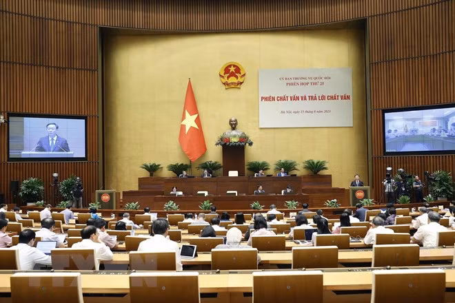 Escena de la sesión. (Fotografía: VNA)