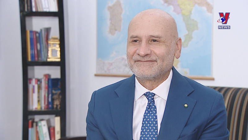 El embajador de Italia acreditado en Vietnam, Antonio Alessandro. (Fotografía: VNA)